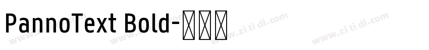 PannoText Bold字体转换